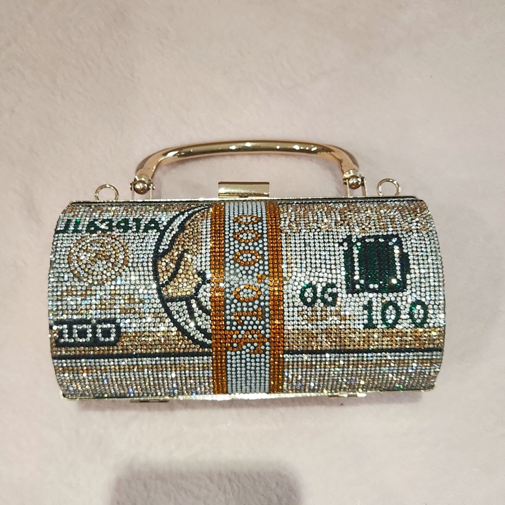 RHINESTONE MONEY PURSE